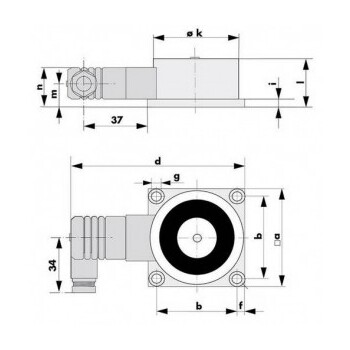 DICTATOR Haftmagnet IP65 Massbild