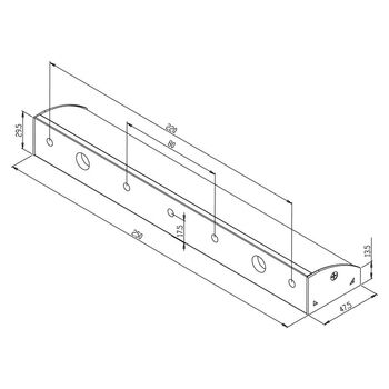 ASSA ABLOY Montagewinkel MAGAC-K300 Massbild