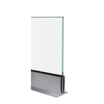 Glassline Balardo core, Freisteller TOP2 mit Glas und Glaskantenschutzprofil Bild