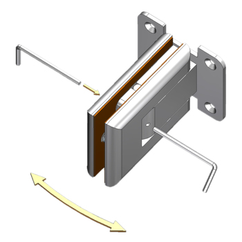 WSS SELCO Türbänder Glas-Wand Verstellung der Nulllage