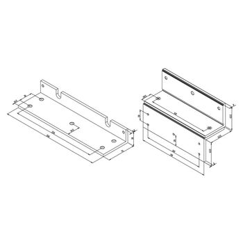 ASSA ABLOY Montagewinkel MAGAC-Z500 Massbild