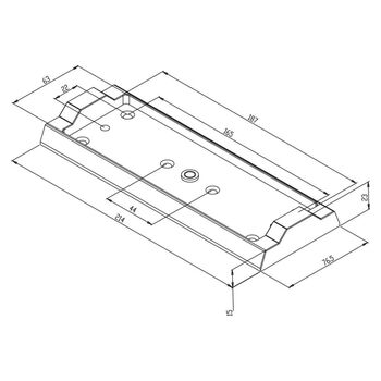 ASSA ABLOY Montageplatte MAGAC-M500