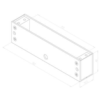 ASSA ABLOY Aufschraubgehäuse MAGACSK Massbild