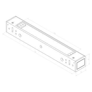 ASSA ABLOY Aufschraubgehäuse MAGACSK Massbild