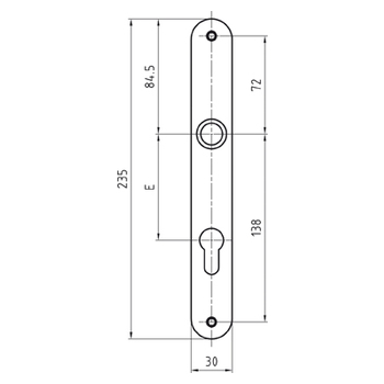 Langschild Glutz 5345-30