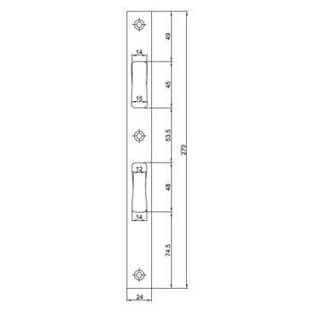 MSL Flachschliessblech B-19421.943, Massbild