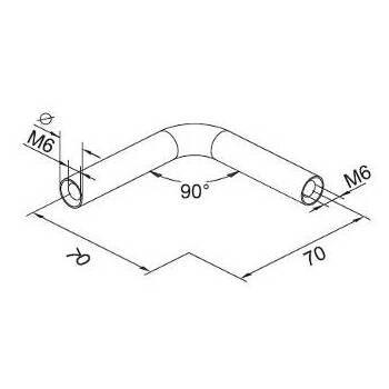 Stift 90° rund CB 12 dig STR612.070 Massbild