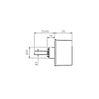 EVVA ICS versperrbare Zylinderolive 3405, verschiedenschliessend, Produktzeichnung