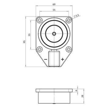 ASSA ABLOY Haftmagnet 830-3A