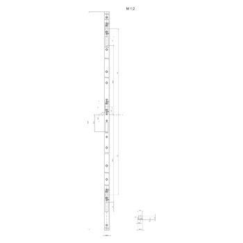 MSL Flachlangstulp 24413-H-STF-V.2333 für Gegenkasten, Produktzeichnung