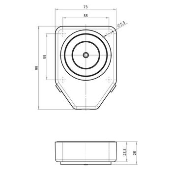 ASSA ABLOY 830-8ISU----F90 Technische Zeichnung