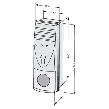 ASSA ABLOY 1338-20-----F90 Technische Zeichnung