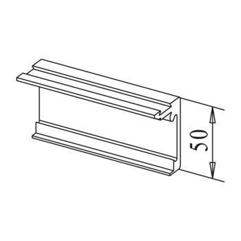 WSS Grundprofil KR 50 für Glas 35.200.0000 Bild