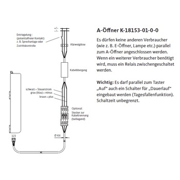 G-U A-Öffner für Secury-Schlösser, K-18153-01-0-0, Schema