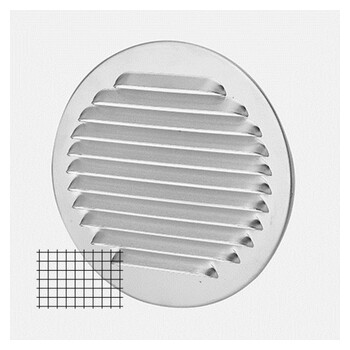WRAF185 Wetterschutzgitter rund Alu Bild