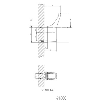 MEGA 41.800ZN Fenstersicherung Masszeichnung