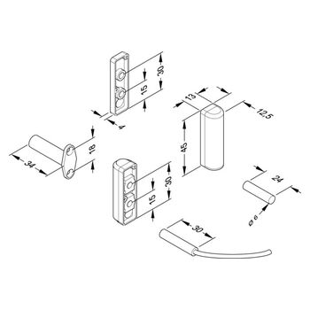 ASSA ABLOY - Reedkontakt 10380U-6