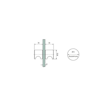 SWS Ganzglas-Türknopfpaar 45 306 3 22 Bild